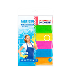 Салфетка из микрофибры Эконом smart №6 30х30см