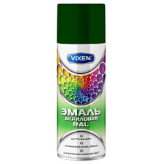 Краска аэроз. VIXEN акрил. Зеленый мох (RAL 6005) 520мл (аэр.)