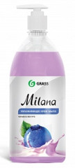Мыло жидкое GraSS Milana Черника в йогурте 1000мл (флакон с доз.)