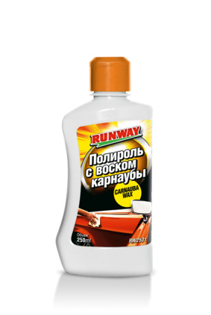 Полироль кузова RUNWAY с карнаубой 250мл (флакон)
