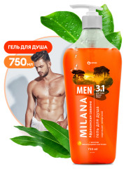 Гель для душа GraSS Африканская саванна с маслом виногр.кост. 750мл (флакон с доз)