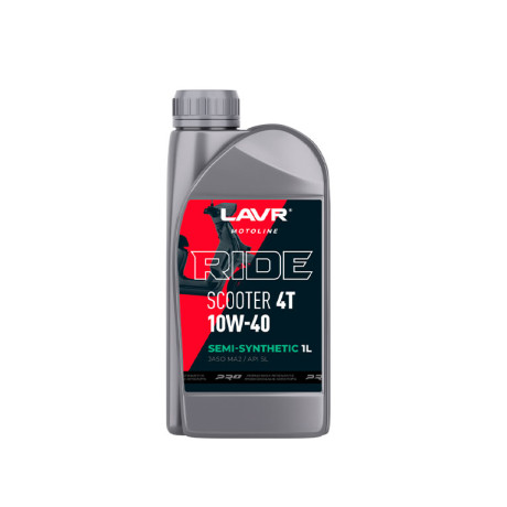 LAVR 7771 MOTO Моторное масло RIDE SCOOTER 4T 10W-40, 1л
