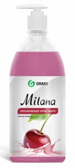 Мыло жидкое GraSS Milana Спелая черешня 1000мл (флакон с доз.)