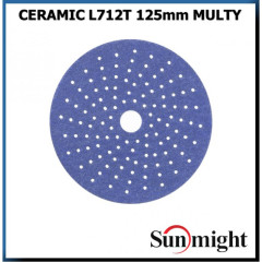 Круг шлифовальный Sunmight CERAMIC L712T Р 220 125мм липучка