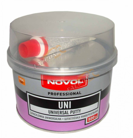 Шпатлевка унив. NOVOL UNI розовая 1кг (банка)