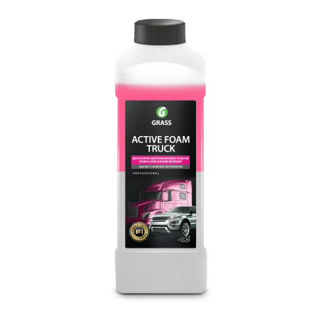 Автошампунь-пена бесконтактный GraSS Active Foam Truck двухфазн. для грузов. конц. 1кг (п.кан)