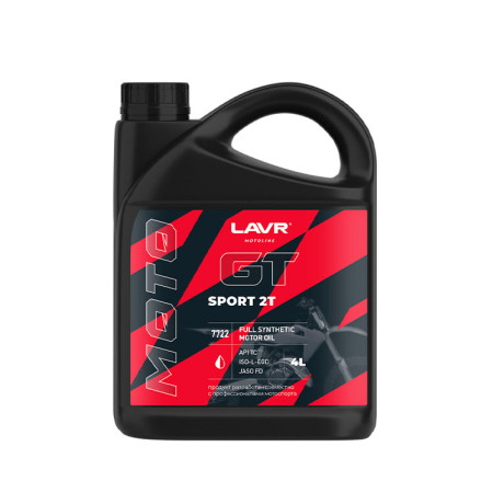 Масло моторн. LAVR GT SPORT 2-TAKT 4л