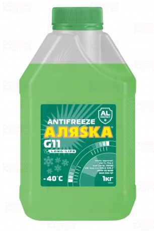 Антифриз АЛЯSKA -40 ⁰С зелен. (п.кан) 1л