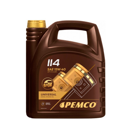 Масло моторн. PEMCO 114 15W-40 CH-4/SL ACEA:E7,A3/B4 5л