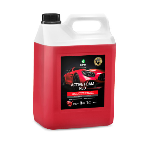 Автошампунь-пена бесконтактный GraSS Active Foam RED красн. конц. 5,8кг (п.кан)