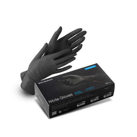 Shine Systems Nitrile Gloves - защитные универсальные нитриловые неопудренные перчатки, размер "XL",