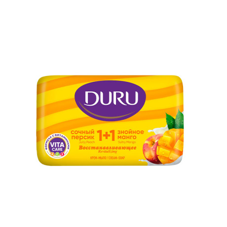 Мыло туалетное DURU Персик-Манго 80гр