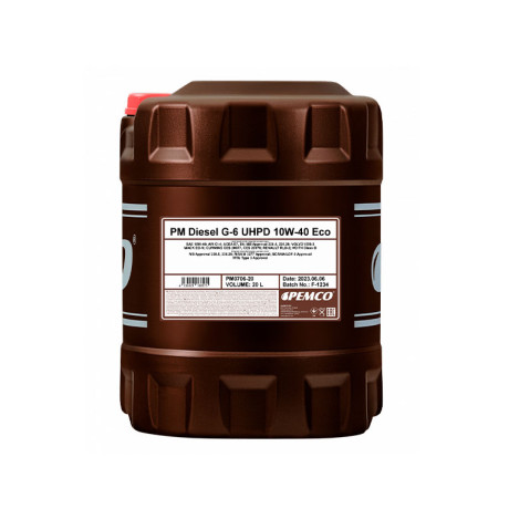 Масло моторн. PEMCO UHPD Diesel G-6 10W-40 Cummins CES 20076/20077/20078,DDC 93K215,MAN M3277,MB 228