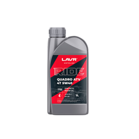 Масло моторн. LAVR Ride Quadro 4T 5W-40 SM 1л