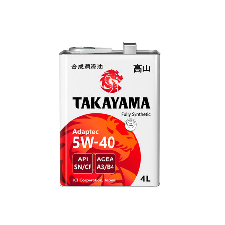 Масло моторн. TAKAYAMA Adaptec 5W-40 SN/CF ACEA :A3/B4 (метел.кан) 4л