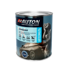 Автоэмаль АВТОН алкидн. Черная матовая 1л (банка)