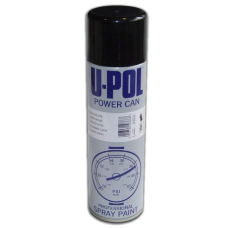 Краска аэроз. U-POL Черная глянц. 500мл (аэр.)