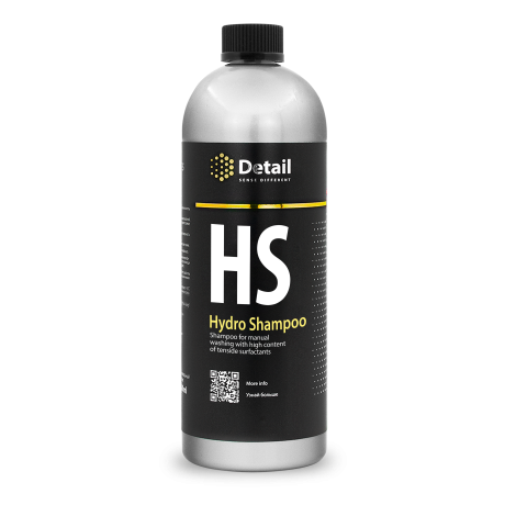 Автошампунь для ручной моки DETAIL Hydro Shampoo вторая фаза 1:50 1л (флакон)