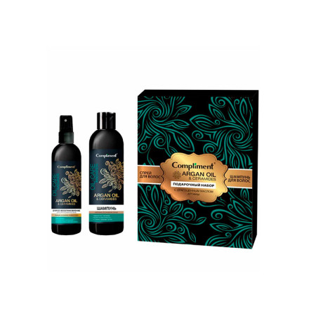 Шампунь и спрей для волос Complement Argan Oil & Ceramides (250+250мл) (набор)