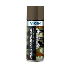 VIXEN Эмаль "КАМУФЛЯЖ", хаки, аэрозоль 520мл  VX-07008