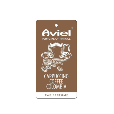 AVIEL Картонный ароматизатор "CAPPUCCINO"