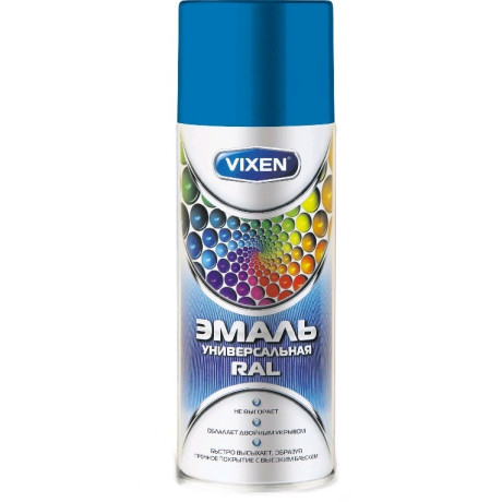 Краска аэроз. VIXEN Небесно-голубая (RAL 5015) 520мл (аэр.)