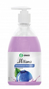 Мыло жидкое GraSS Milana Черника в йогурте 500мл (флакон с доз.)