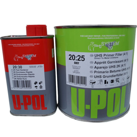 Грунт 4+1 U-POL System 2025 Серый (1л+отв.0,25л) (к-т)