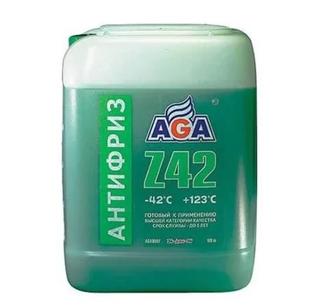 Антифриз AGA Z42 -42*С зелен. (п.кан) 10л