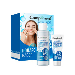 Compliment INTENSIVE HYALURON ПН №2001 (Гиалуроновый тоник для лица, 200мл + крем-актив для лица, 50