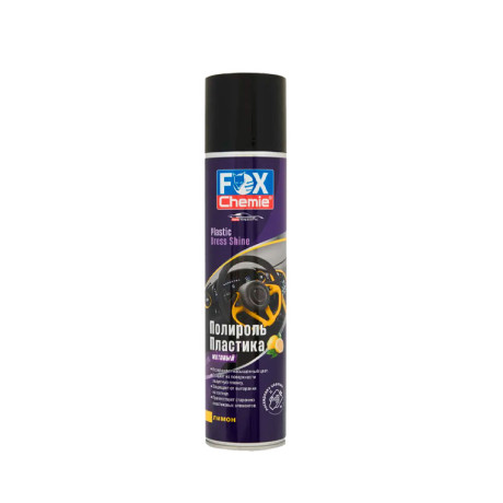 Полироль пластика FOX CHEMIE Лимон матов. 400мл (аэр)